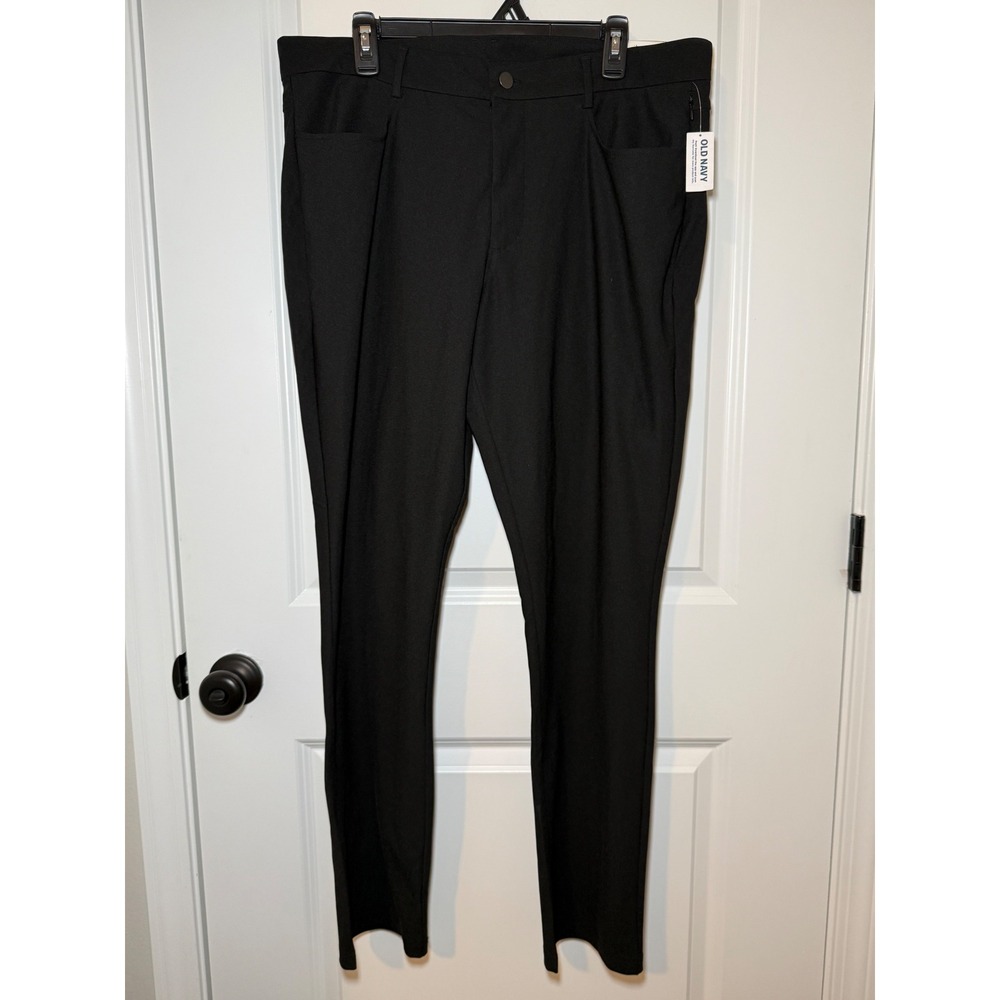 NWT Old Navy Mens Powersoft Coze Edition Slim Fit Pants Black 36x32
